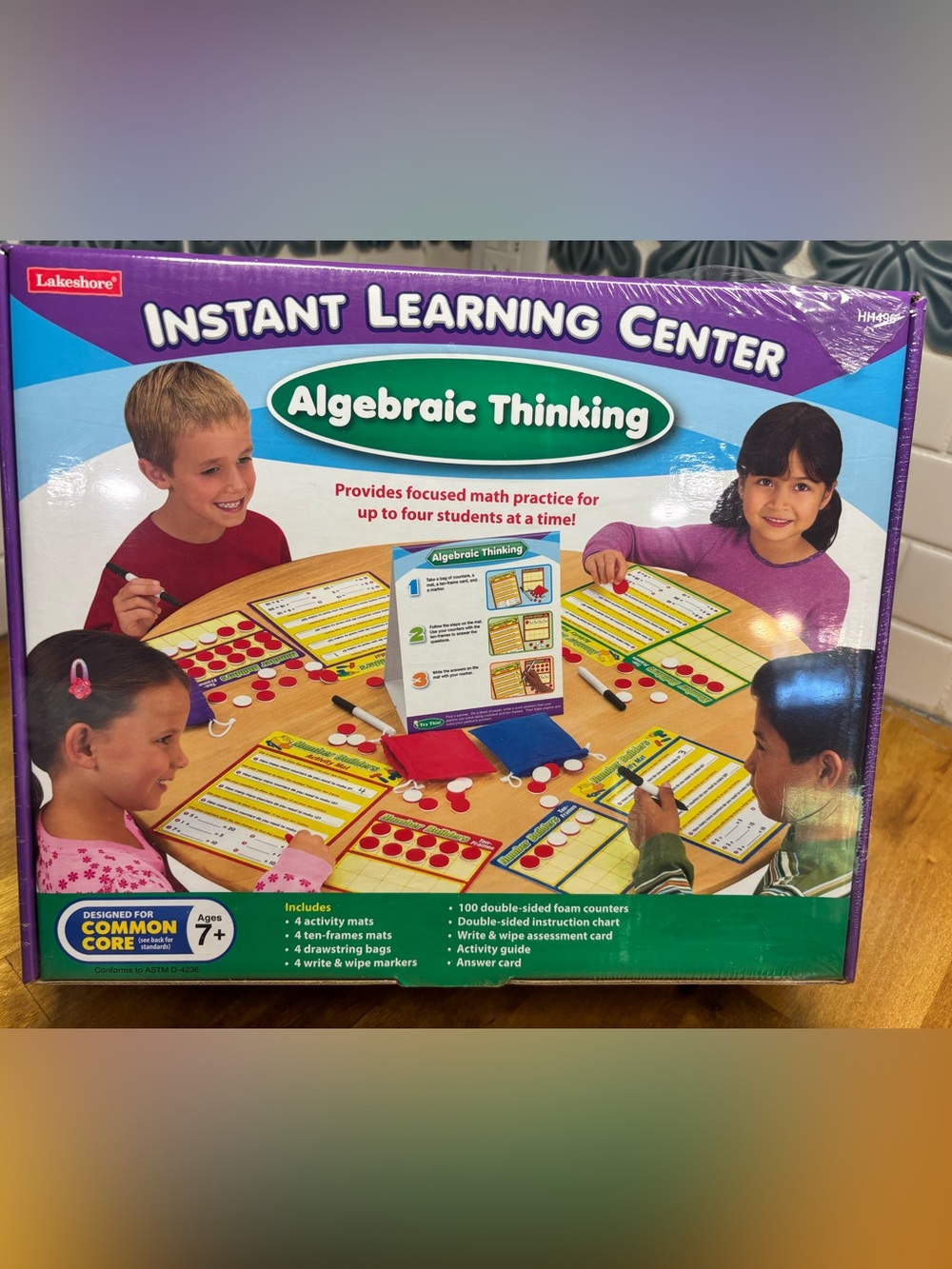 Lakeshore Algebraic Thinking Instant Learning Center Math Kit Ages 7+